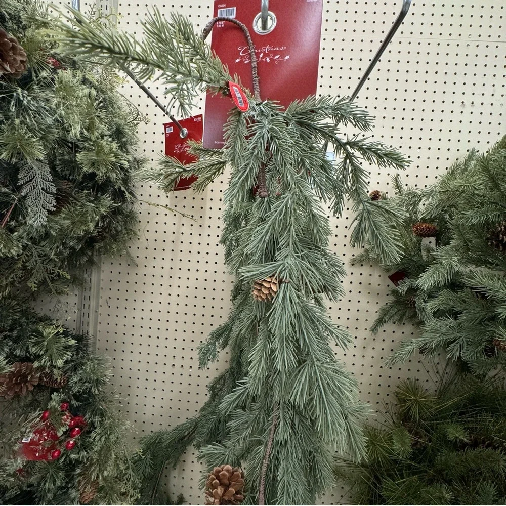 Hobby lobby 2 garland 6 feet each one Festive Green Holiday Garland